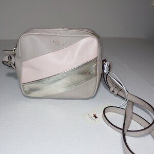 Radley London Colorblock Mini Crossbody Purse Cream Pink OS